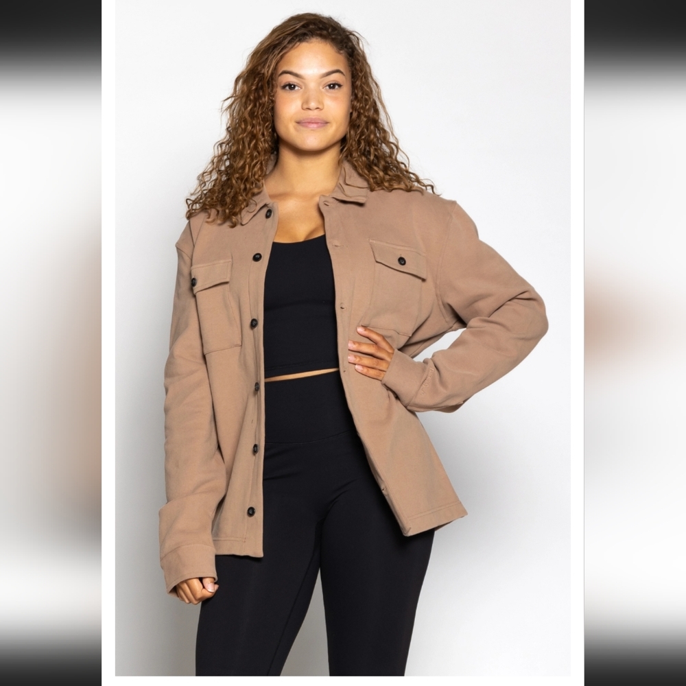 P'tula Shirt Jacket - Hazelnut NWOT